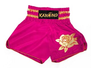 Kanong Women Boxing Trunks : KNSWO-403-Dark Pink